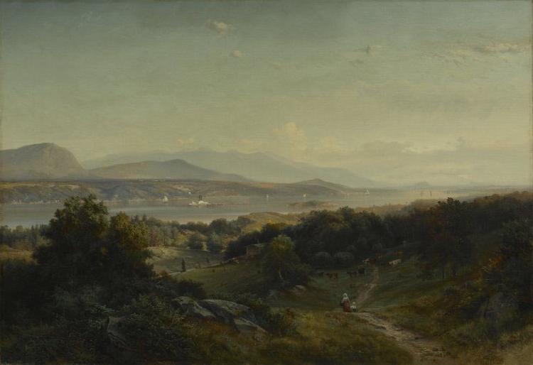 Johann Hermann Carmiencke Landscape, Hyde Park, New York oil painting image